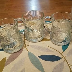 Glass mugs